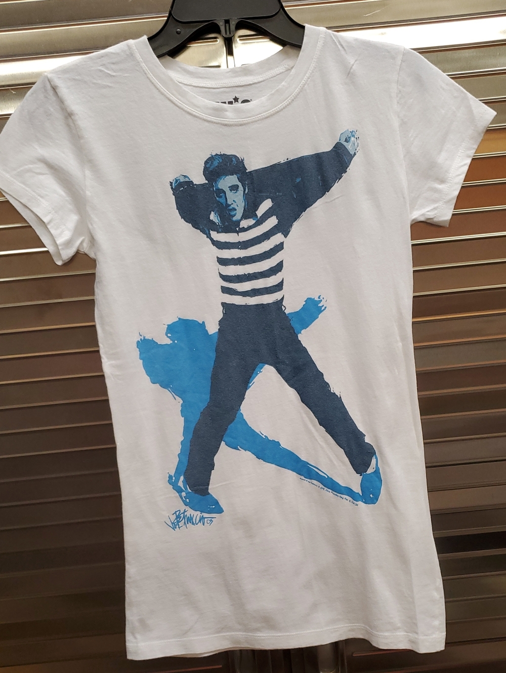 Elvis White Graphic Tee by Joe Petruccio